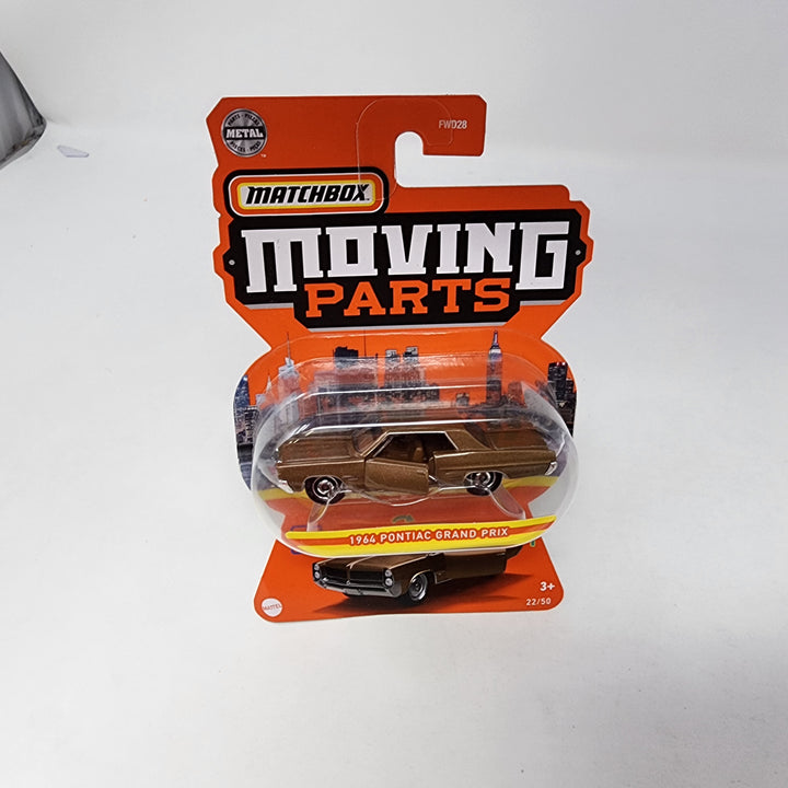 アメリカビンテージ ブリキ ミニカー US MAIL 。JunkCars。 1964 Pontiac Grand Prix 22/50 * Matchbox Moving Parts