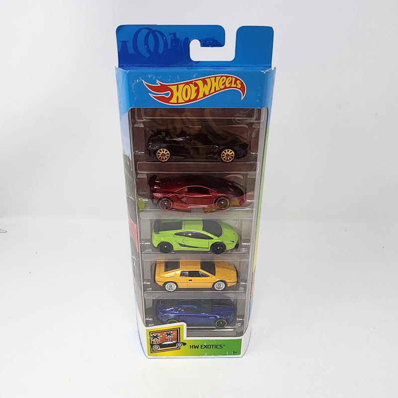Exotics 5 Pack * Hot Wheels Exotics Pagani, Sesto, Lambo