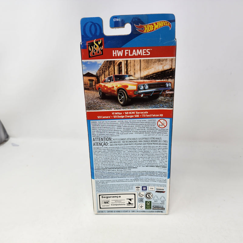 HW Flames * 5 Pack * Hot Wheels Gift Pack Camaro, Falcon, Charger