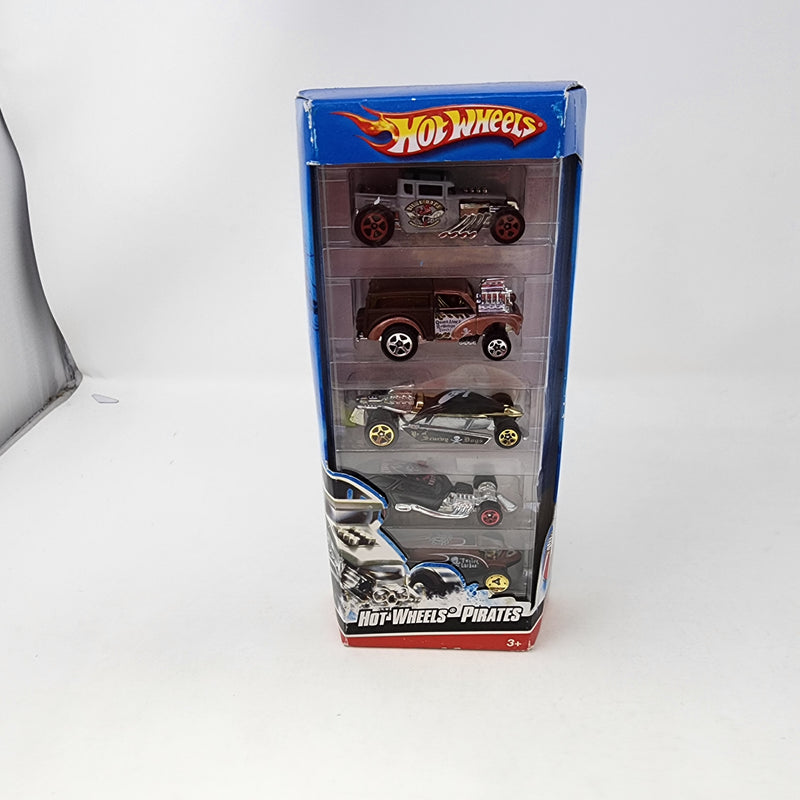 Pirates * 5 Pack * Hot Wheels Gift Pack w/ Rare Bone Shaker