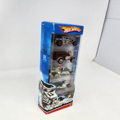 Pirates * 5 Pack * Hot Wheels Gift Pack w/ Rare Bone Shaker