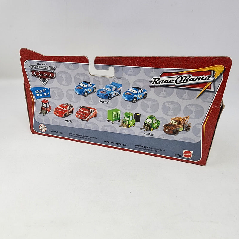 3-Car Gift Pack Race O Rama Mater & Hicks Pit Crew * Disney Pixar CARS New Sealed in Box