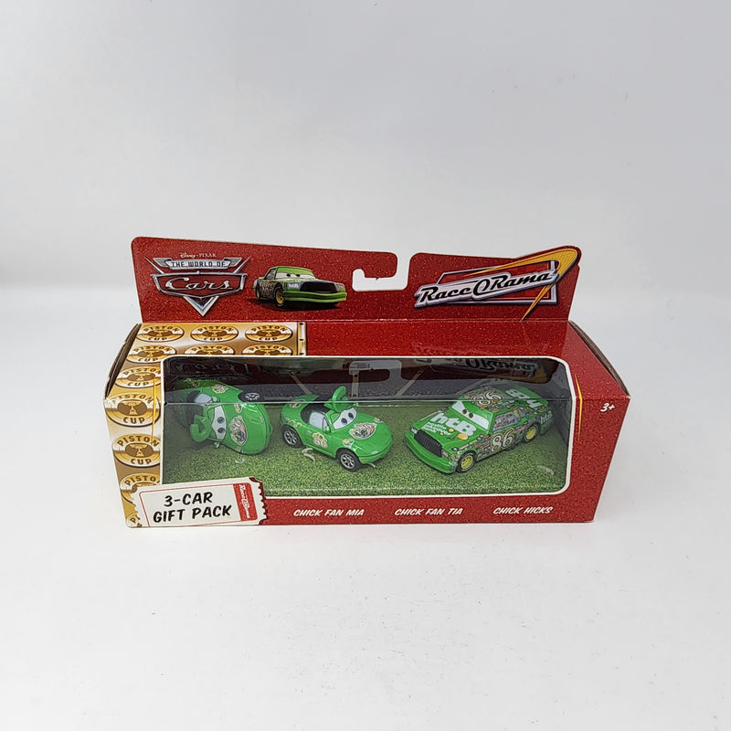 3-Car Gift Pack Race O Rama Chick Hicks & Pit Crew * Disney Pixar CARS