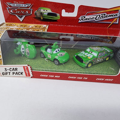 3-Car Gift Pack Race O Rama Chick Hicks & Pit Crew * Disney Pixar CARS
