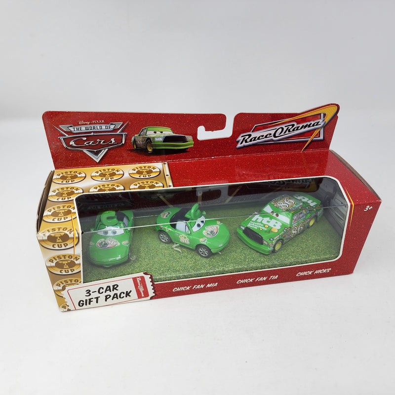 3-Car Gift Pack Race O Rama Chick Hicks & Pit Crew * Disney Pixar CARS