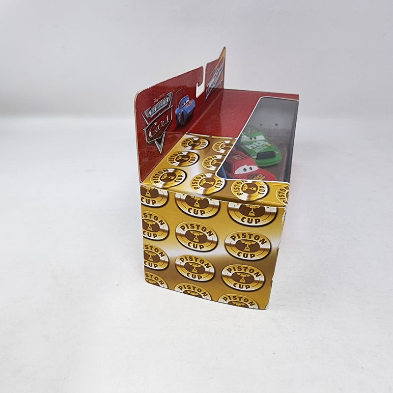 3-Car Gift Pack Race O Rama Finish Line McQueen, King & Chick * Disney Pixar CARS New in Box