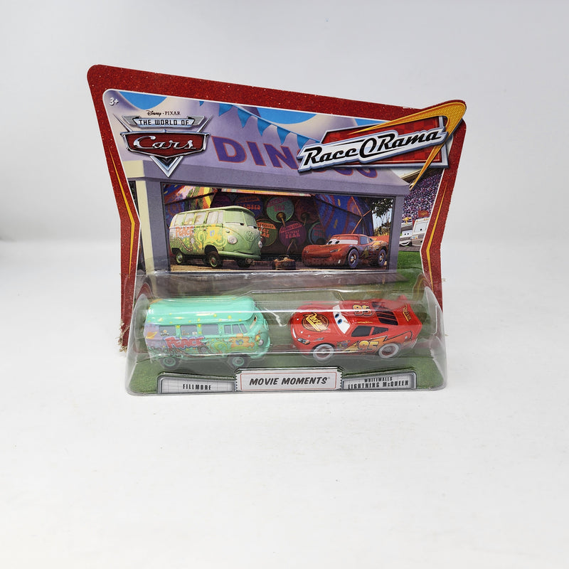 Fillmore & Whitewalls McQueen * Disney Pixar The World of CARS  Movie Moments Race O Rama