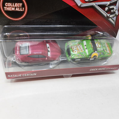 Natalie Certain & Chick Hicks with Headset * Disney Pixar CARS 3