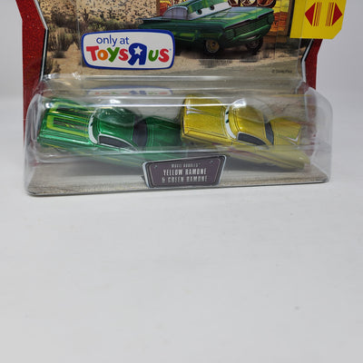 Yellow Ramone & Green Ramone Movie Doubles * Disney Pixar CARS Toy R Us Only!