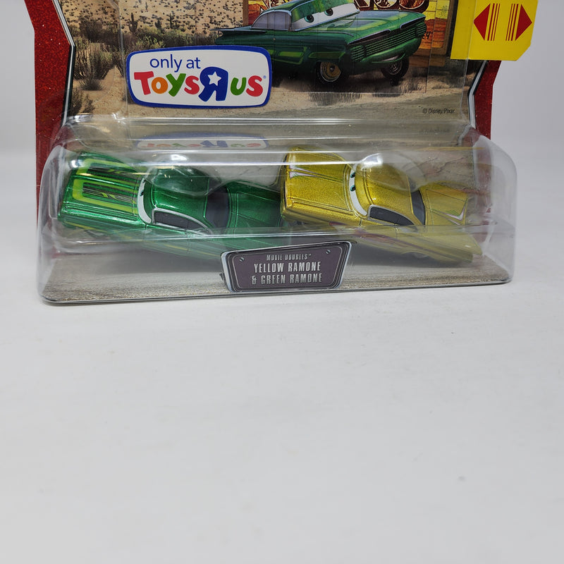 Yellow Ramone & Green Ramone Movie Doubles * Disney Pixar CARS Toy R Us Only!