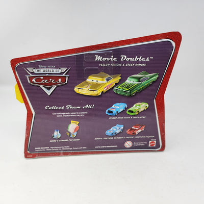 Yellow Ramone & Green Ramone Movie Doubles * Disney Pixar CARS Toy R Us Only!