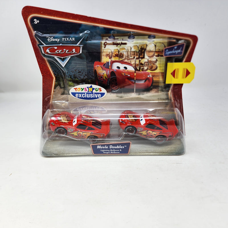 Lightning McQueen & Tongue McQueen * Movie Doubles * Disney Pixar CARS Toy R Us Only!
