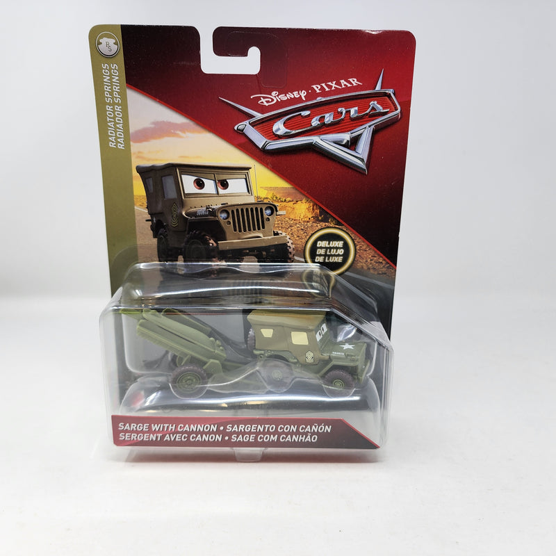 Sarge with Cannon * Disney Pixar CARS * Deluxe Series