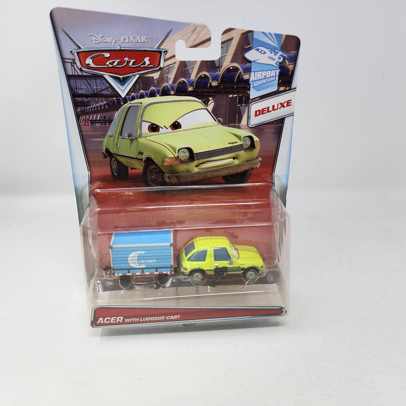 Acer with Luggage Cart * Disney Pixar CARS * Deluxe Series