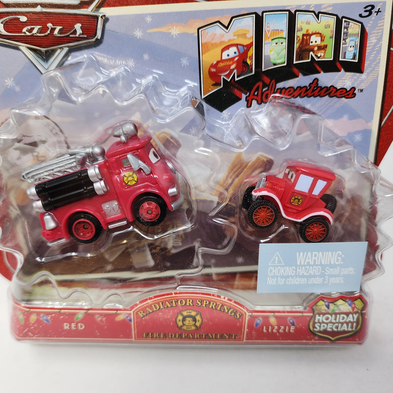 Red & Lizzie Radiator Springs Fire Dept. Holiday Special * Disney Pixar The World of CARS