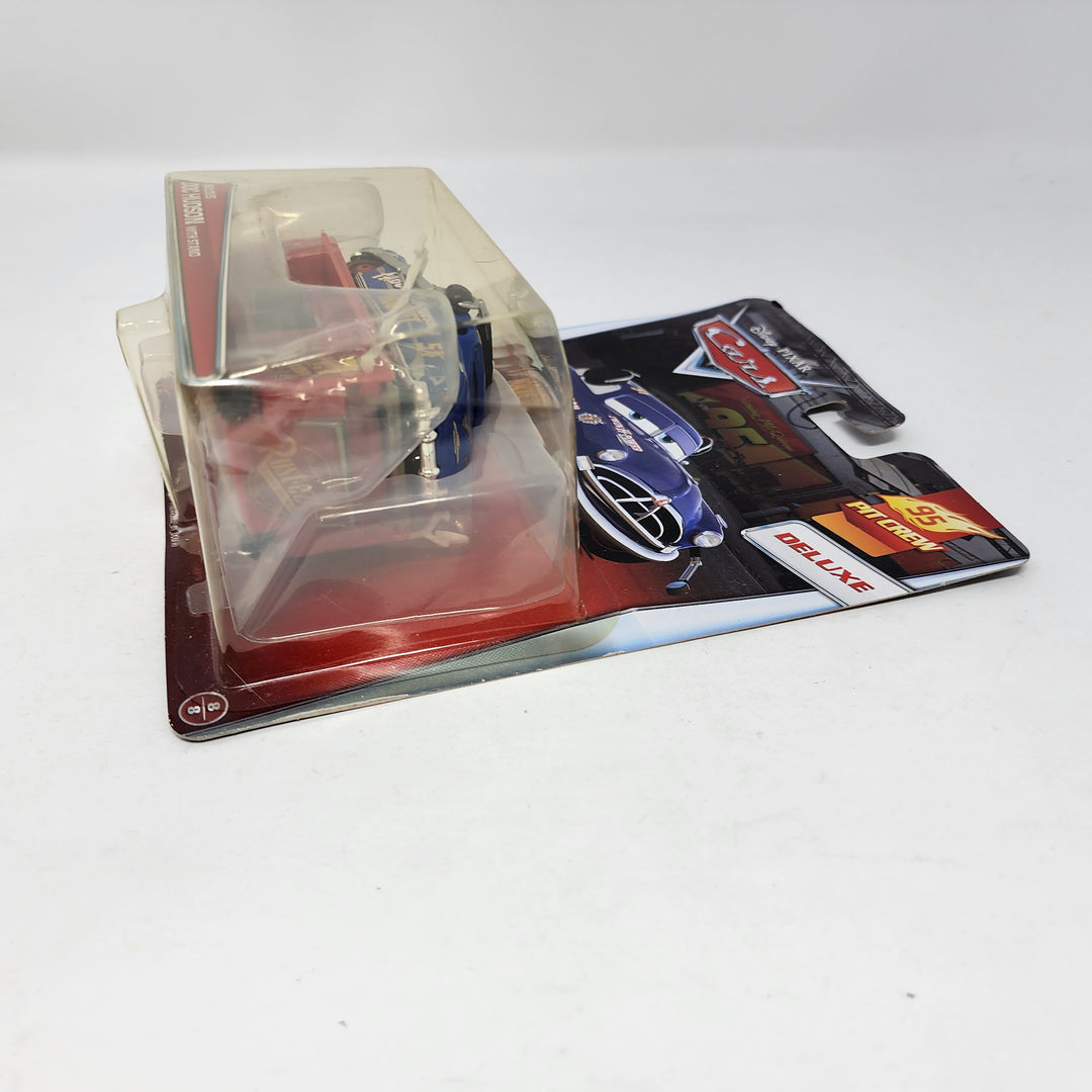 Fabulous Doc Hudson with Stand Pit Crew * Disney Pixar CARS