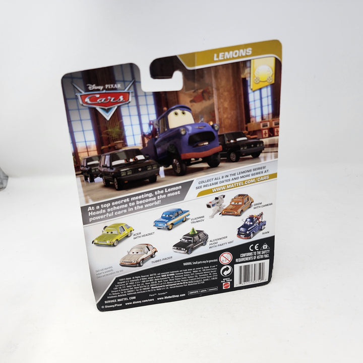 カーズ マテル GREM WITH CAMERA ミニカー ピクサー MATTEL DISNEY PIXAR CARS GREM WITH CAMERA OVERSIZED DELUXE LEMON