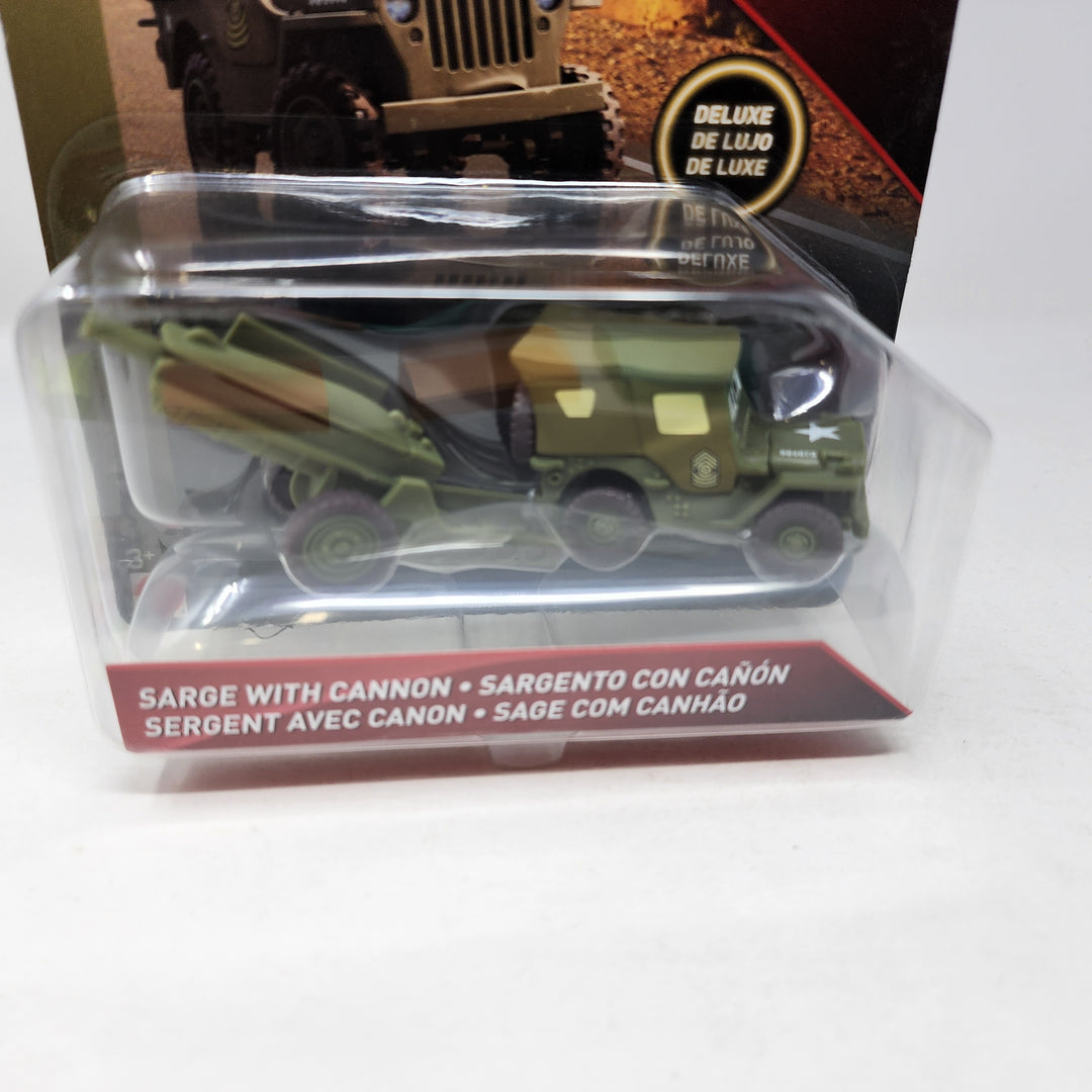 Sarge with Cannon * Disney Pixar CARS * Deluxe Series