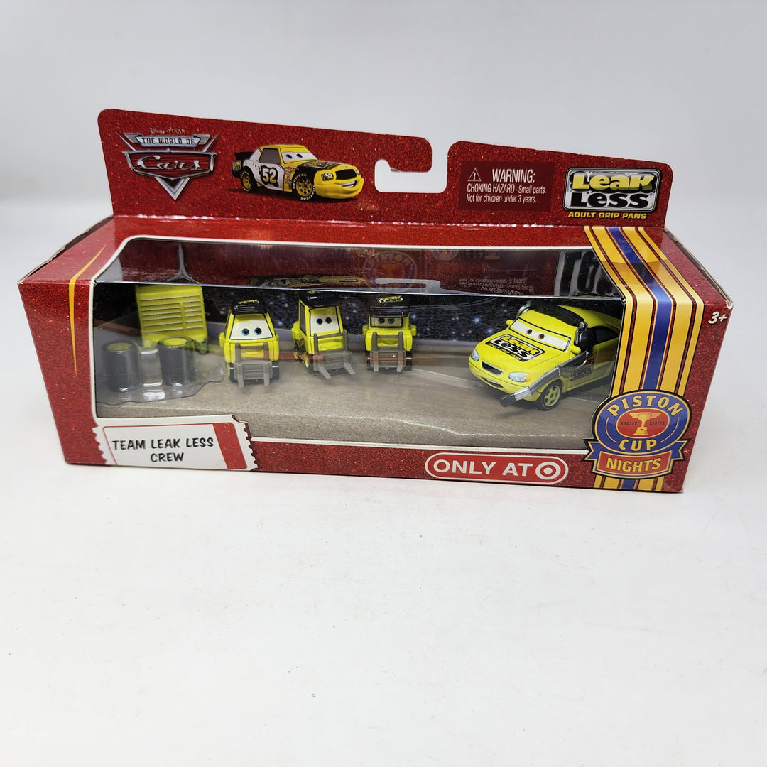 カーズ　マテル　TEAM LEAK LESS CREW TEAM LEAK LESS CREW Chief Pitty Piston Cup Nights * Disney Pixar