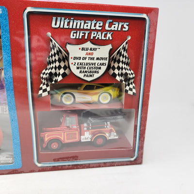 2009 Disney Pixar CARS Blu-Ray DVD Ultimate Gift Pack Gold McQueen Ransburg