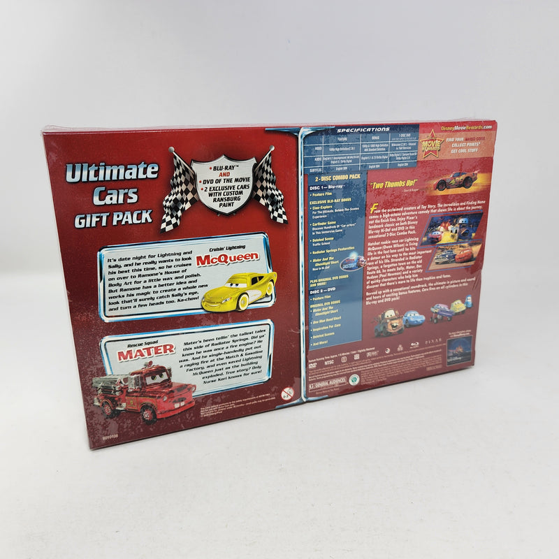 2009 Disney Pixar CARS Blu-Ray DVD Ultimate Gift Pack Gold McQueen Ransburg