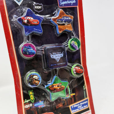 7 Piece Stamps & Stamp Pad * Disney Pixar CARS Supercharged