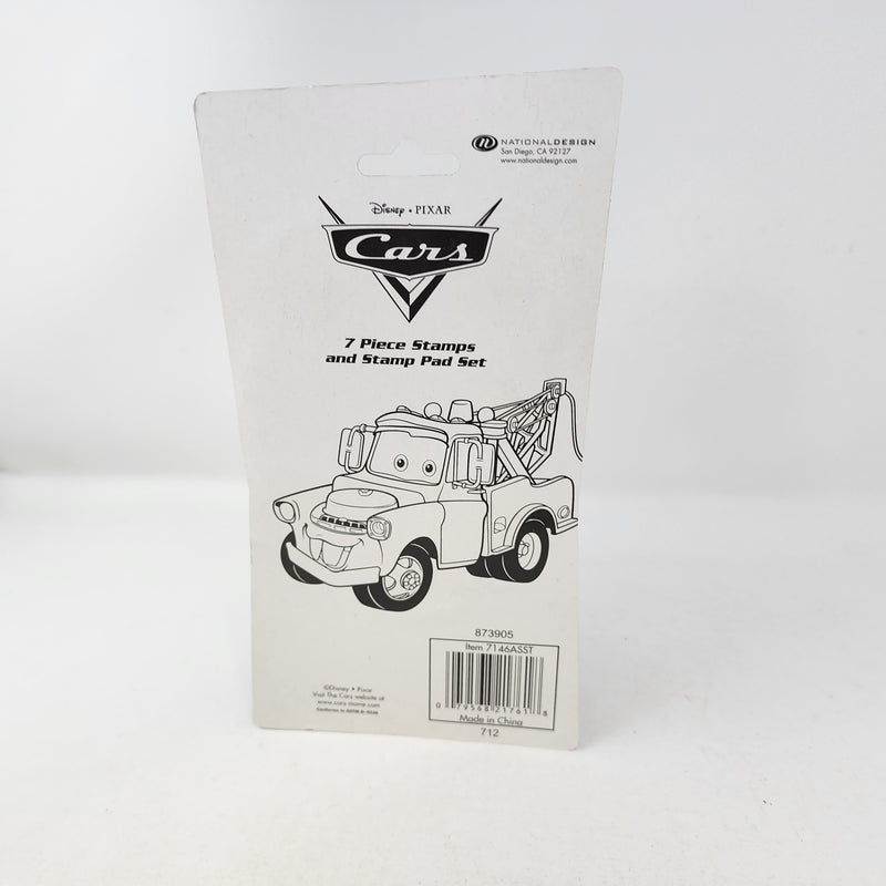 7 Piece Stamps & Stamp Pad * Disney Pixar CARS Supercharged