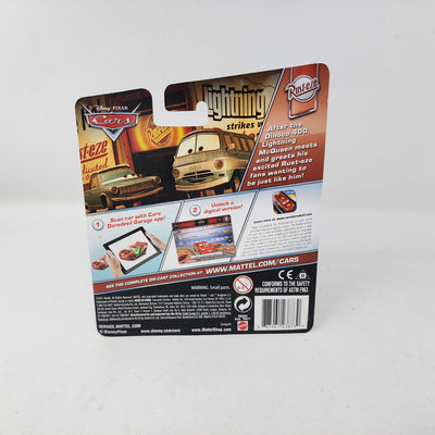 Lightning McQueen with Sign Rust-eze * Disney Pixar CARS