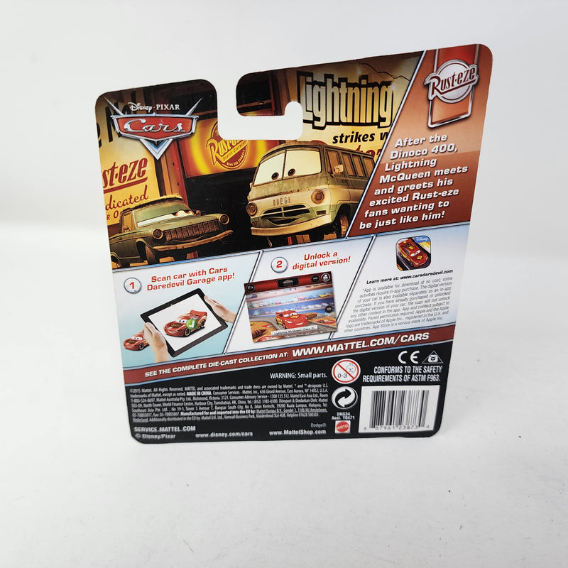 Lightning McQueen with Sign Rust-eze * Disney Pixar CARS