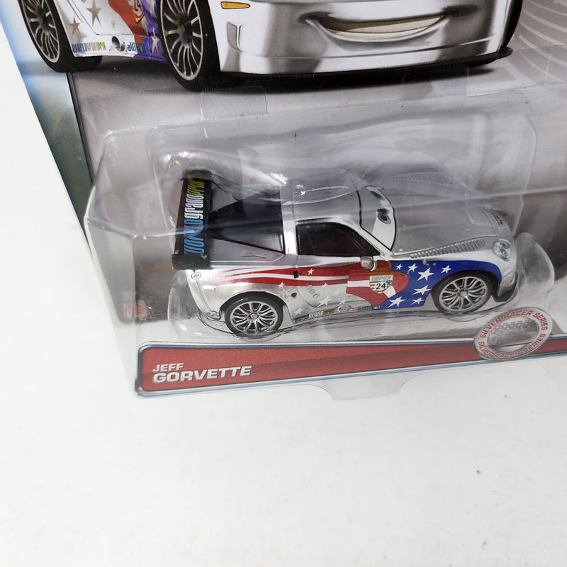 Jeff Gorvette Silver Racer Series * Disney Pixar CARS