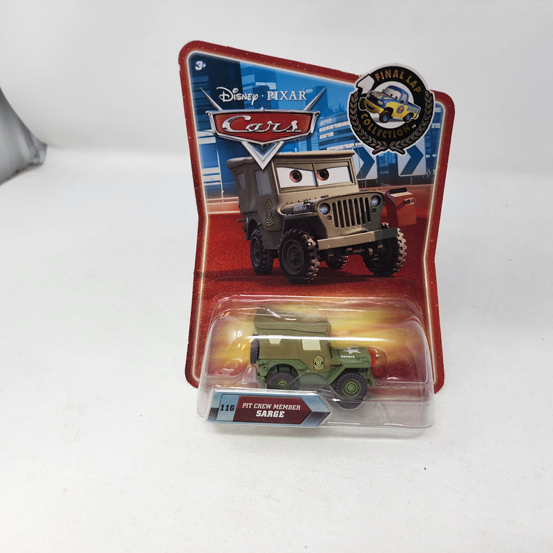 Pit Crew Member Sarge * Disney Pixar The World of CARS * Final Lap Collection