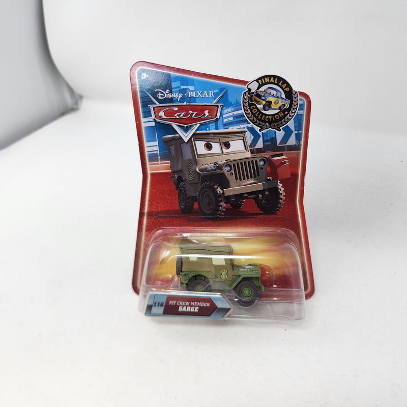 Pit Crew Member Sarge * Disney Pixar The World of CARS * Final Lap Collection
