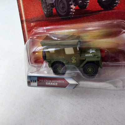 Pit Crew Member Sarge * Disney Pixar The World of CARS * Final Lap Collection