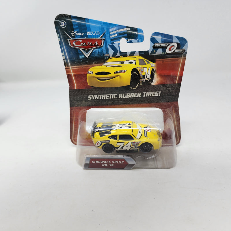 Sidewall Shine No. 74 w/ Synthetic Rubber Tires * Disney Pixar The World of CARS