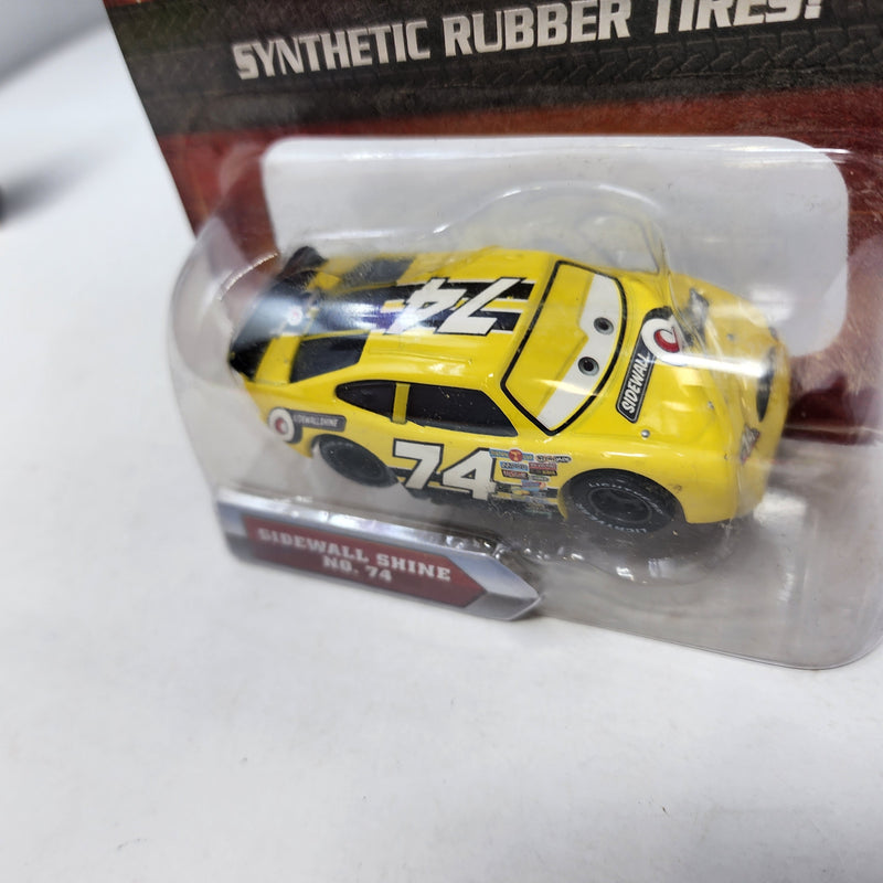 Sidewall Shine No. 74 w/ Synthetic Rubber Tires * Disney Pixar The World of CARS
