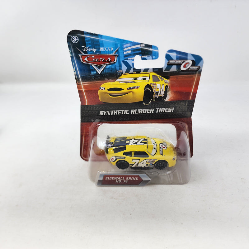 Sidewall Shine No. 74 w/ Synthetic Rubber Tires * Disney Pixar The World of CARS