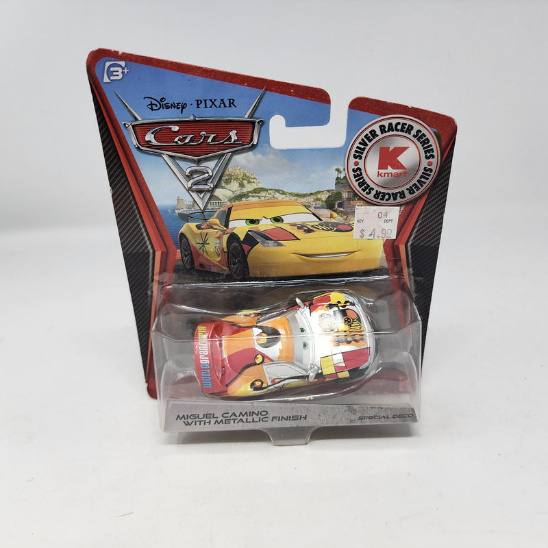 Miguel Camino w/ Metallic Finish * Disney Pixar CARS 2 * Kmart Silver Racer