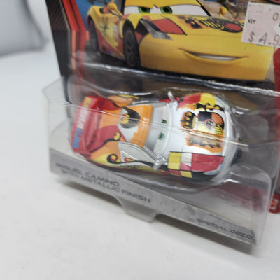 Miguel Camino w/ Metallic Finish * Disney Pixar CARS 2 * Kmart Silver Racer