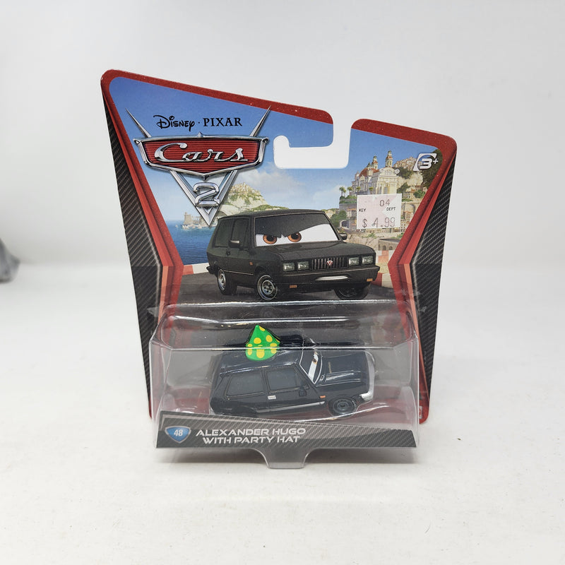 48 Alexander Hugo with Party Hat * Disney Pixar CARS 2 Movie