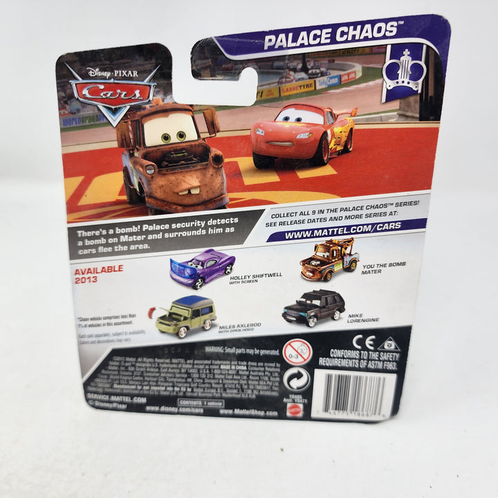 Miles Axlerod with Open Hood Palace Chaos * Disney Pixar CARS
