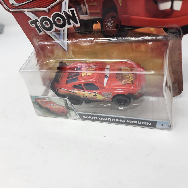 Burnt Lightning McQueen 1 * Disney Pixar CARS TOON