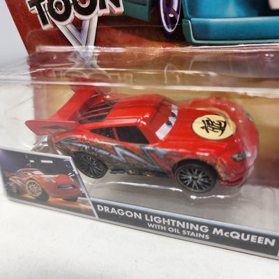 Dragon Lightning McQueen w/ Oil Stains 11 * Disney Pixar CARS TOON