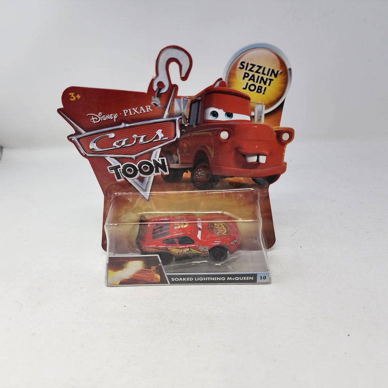 Soaked Lighting McQueen 10 * Disney Pixar CARS TOON