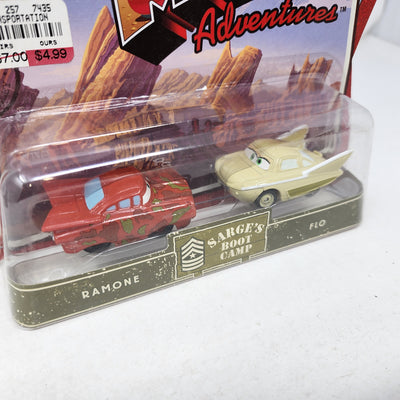 Ramone & Flo*  Sarge's Boot Camp * Disney Pixar The World of CARS Mini Adventures