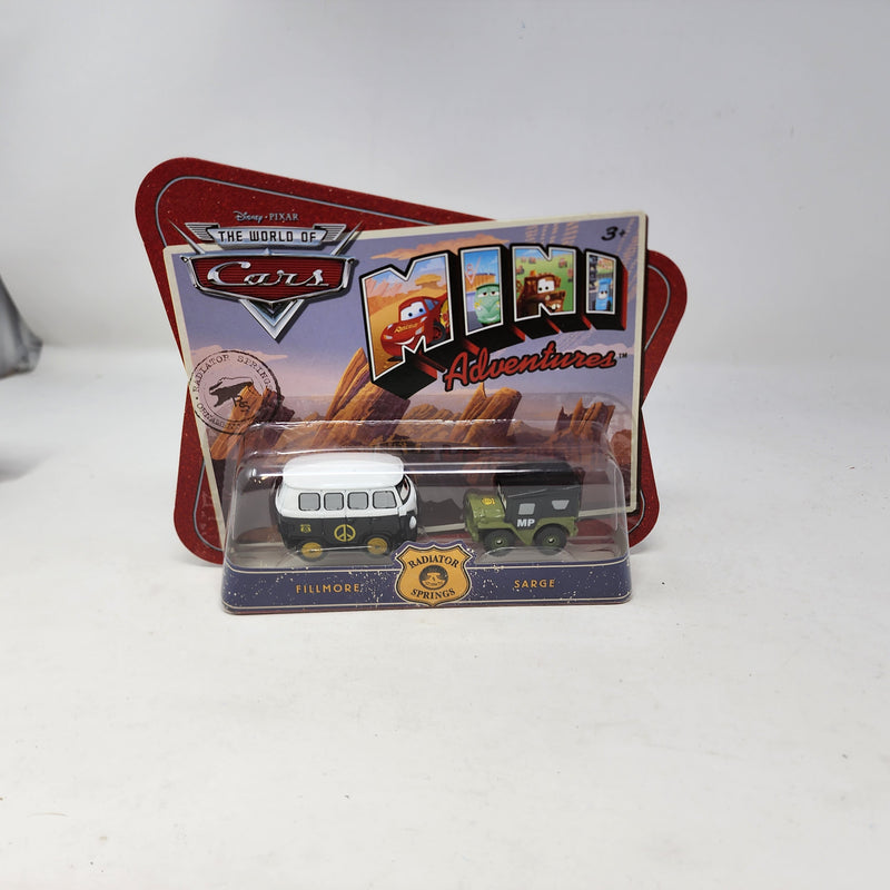 Fillmore & Sarge *  Radiator Springs * Disney Pixar The World of CARS Mini Adventures