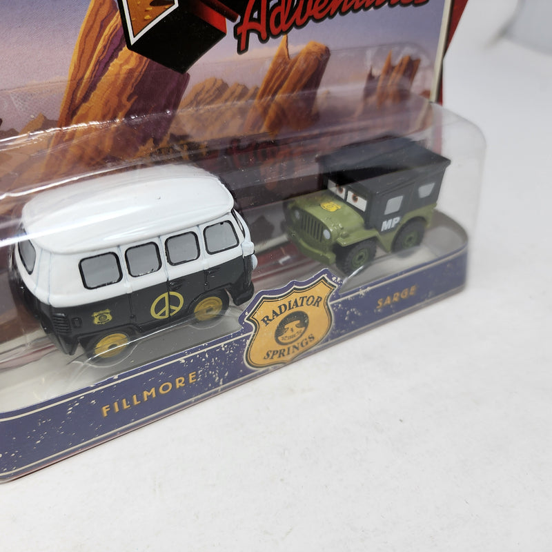 Fillmore & Sarge *  Radiator Springs * Disney Pixar The World of CARS Mini Adventures