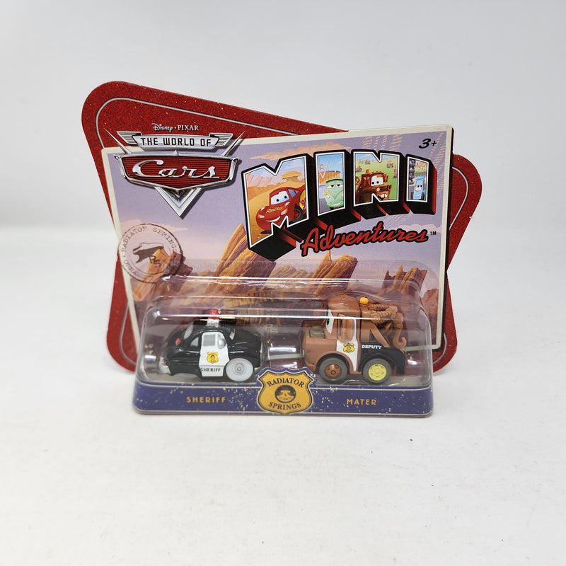 Sheriff & Mater *  Radiator Springs * Disney Pixar The World of CARS Mini Adventures