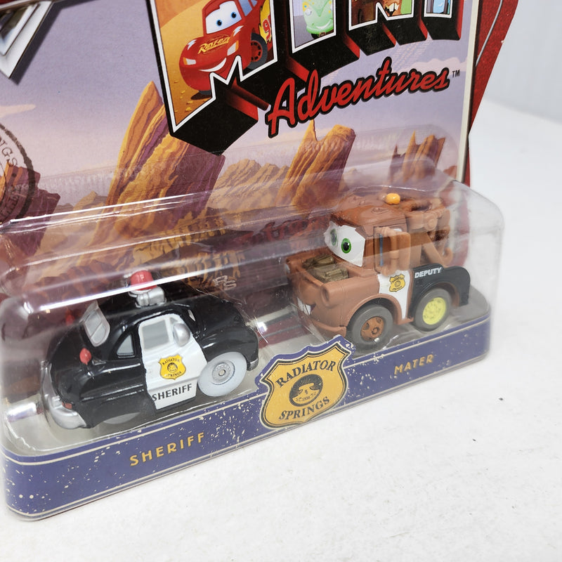 Sheriff & Mater *  Radiator Springs * Disney Pixar The World of CARS Mini Adventures