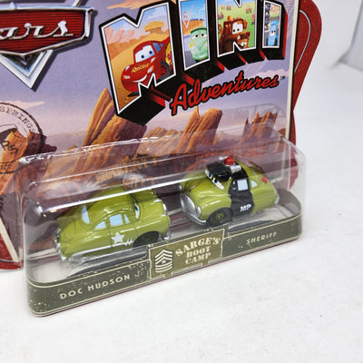 Doc Hudson & Sheriff *  Sarge's Boot Camp * Disney Pixar The World of CARS Mini Adventures