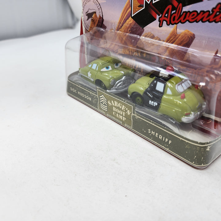 Doc Hudson & Sheriff * Sarge's Boot Camp * Disney Pixar The World